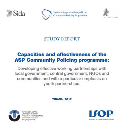 Capacities and effectiveness of the ASP Community Policing programme